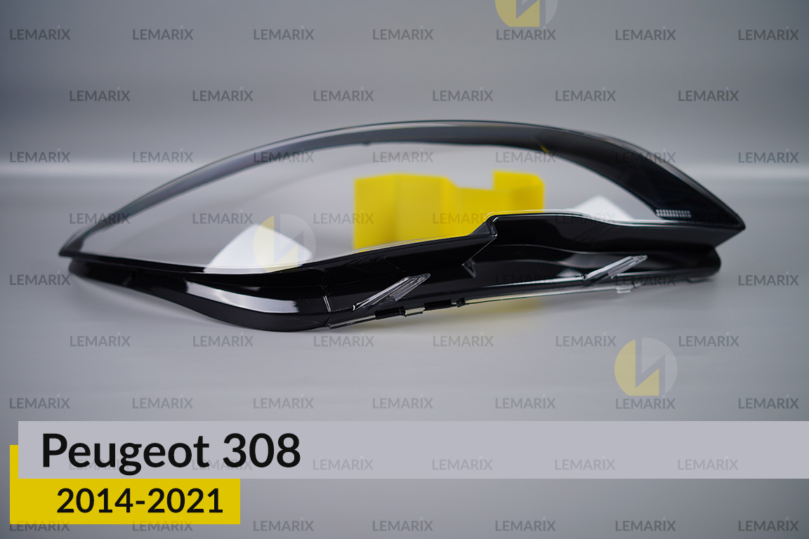 Скло фари Peugeot 308 (2014-2021) праве