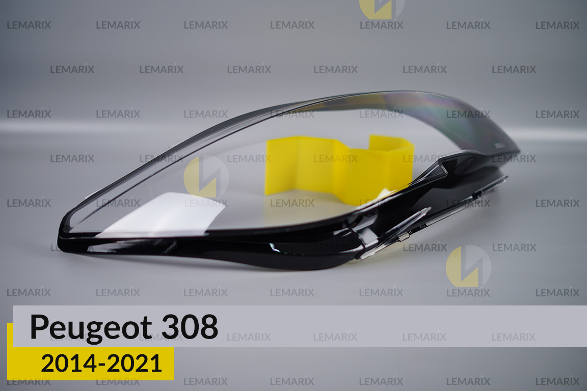 Скло фари Peugeot 308 (2014-2021) праве