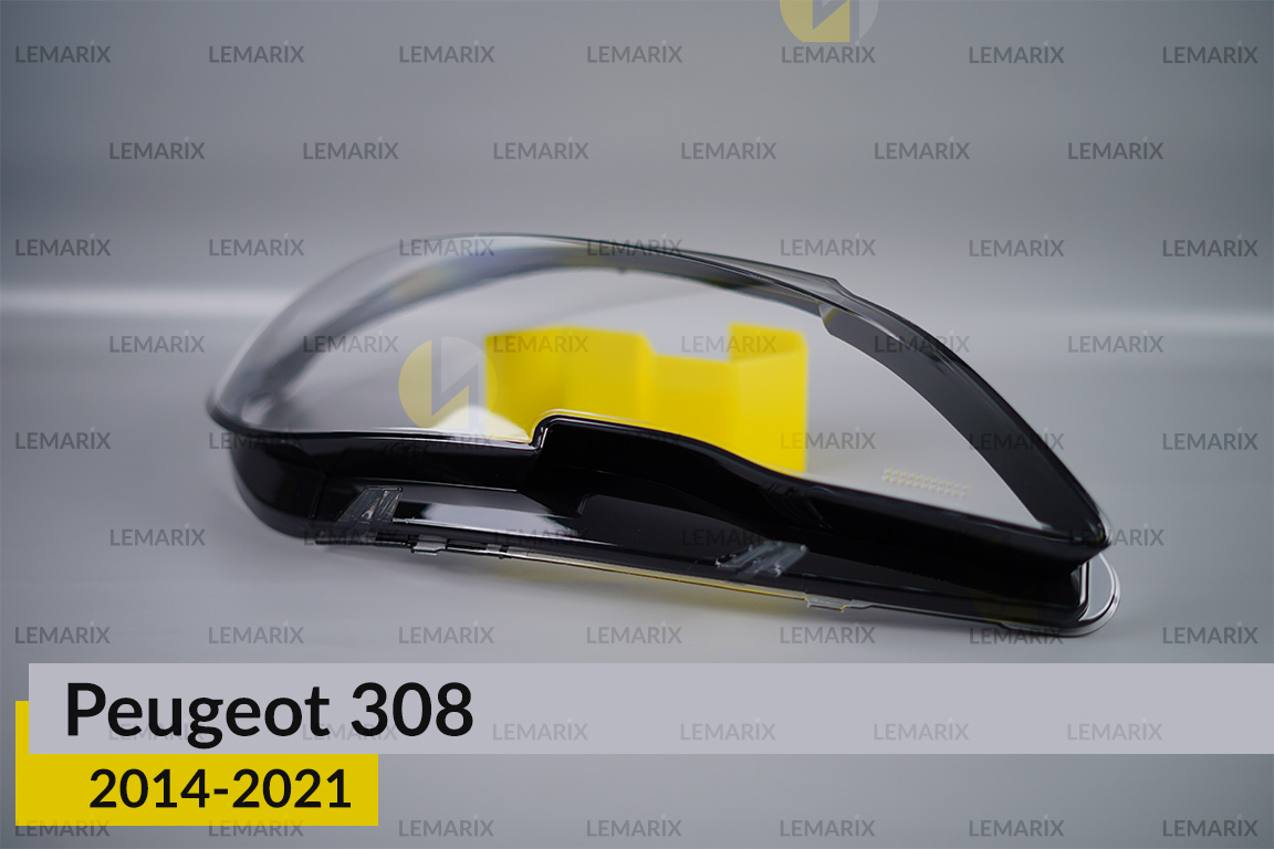 Скло фари Peugeot 308 (2014-2021) праве