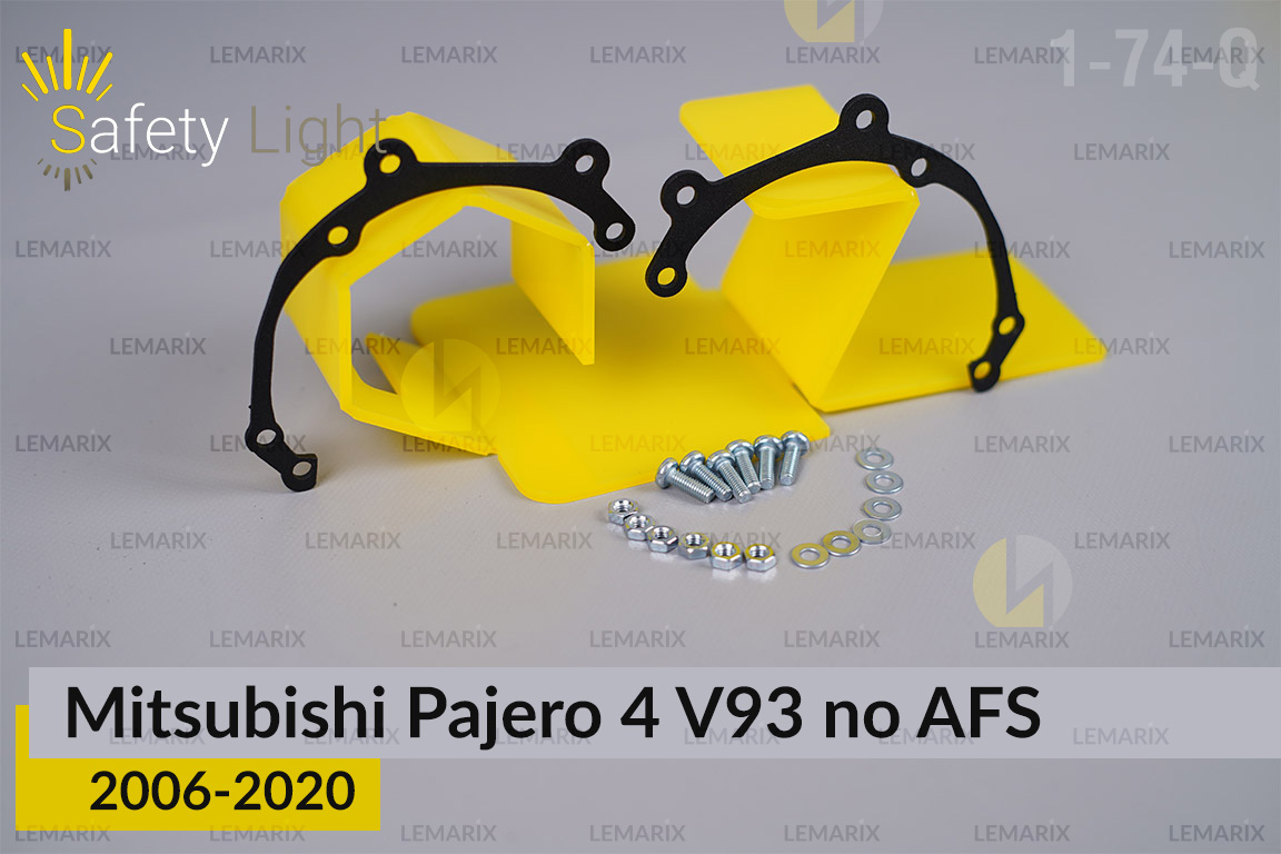 Перехідна рамка для Mitsubishi Pajero 4 V93 no AFS (2006-2020)