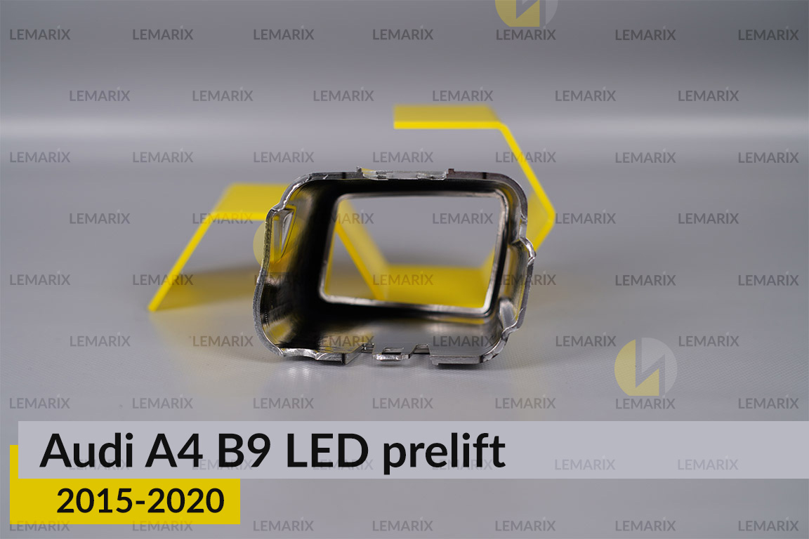 Хромована маска лінзи Audi A4 B9 LED (2015-2020) дорест права