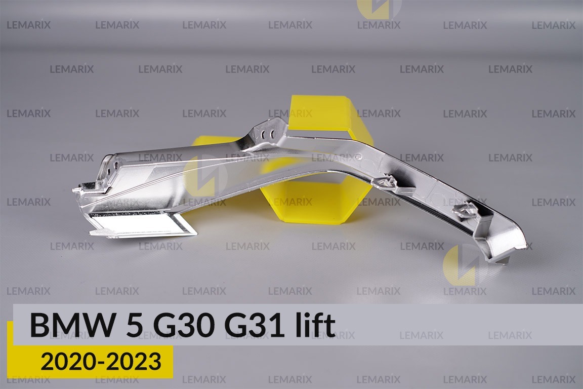 Хромована декоративна маска світловода зовнішня BMW 5 G30 G31 (2020-2023) рест права