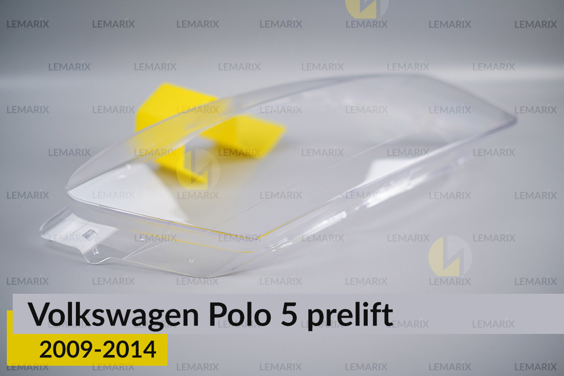Скло фари VW Volkswagen Polo 5 (2009-2014) дорест праве