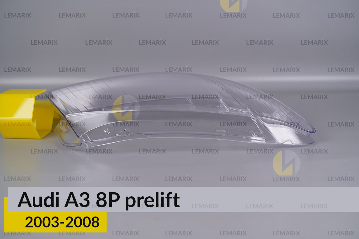 Скло фари Audi A3 8P (2003-2008) дорест праве