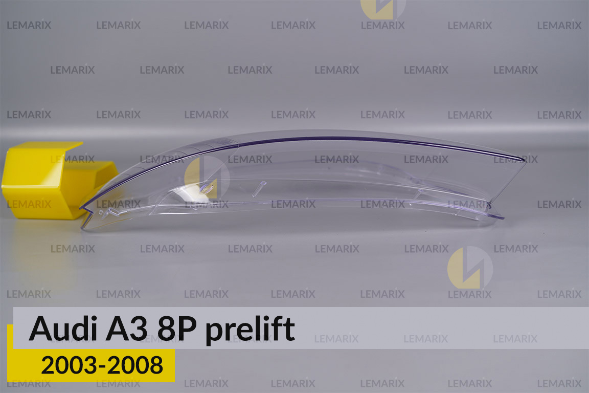 Скло фари Audi A3 8P (2003-2008) дорест праве