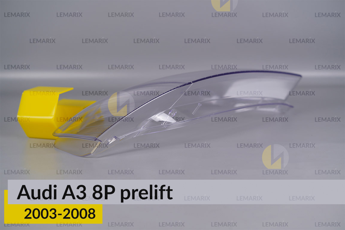 Скло фари Audi A3 8P (2003-2008) дорест праве