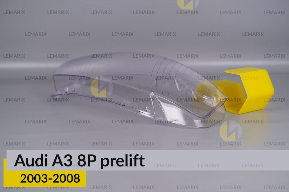 Скло фари Audi A3 8P (2003-2008) дорест праве
