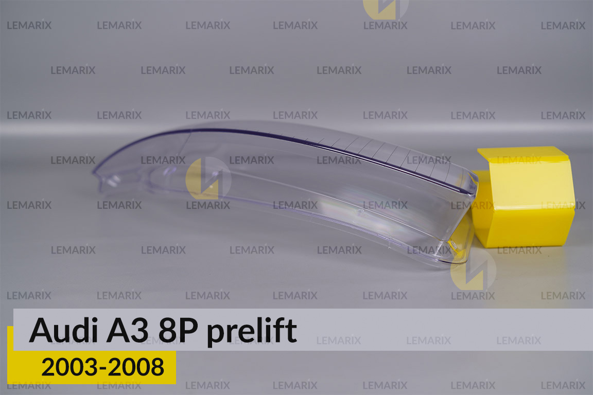 Скло фари Audi A3 8P (2003-2008) дорест праве