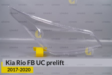 Стекло фары Kia Rio FB UC (2017-2020) дорест правое