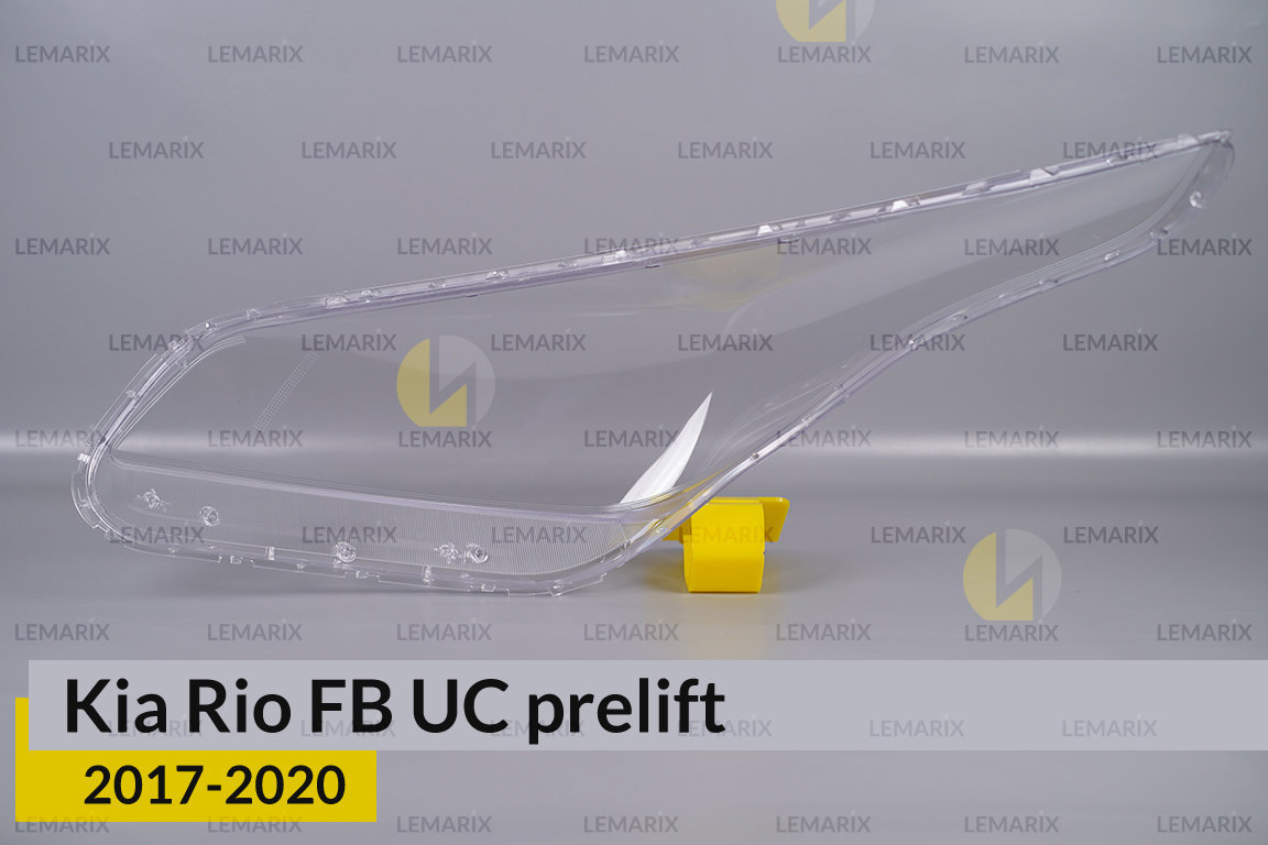 Скло фари Kia Rio FB UC (2017-2020) дорест праве