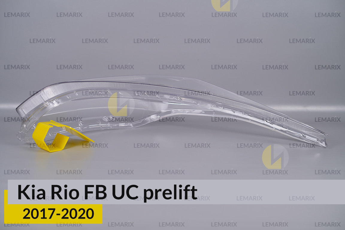 Скло фари Kia Rio FB UC (2017-2020) дорест праве