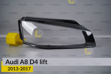 Скло фари Audi A8 D4 (2013-2017) рест праве