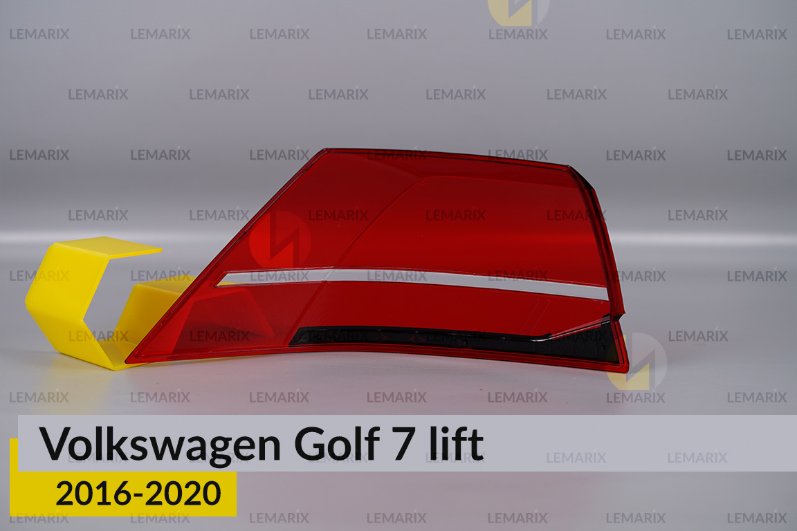 Скло заднього ліхтаря зовнішнє в крилі VW Volkswagen Golf 7 (2016-2020) рест праве