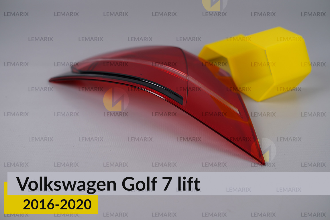 Скло заднього ліхтаря зовнішнє в крилі VW Volkswagen Golf 7 (2016-2020) рест праве