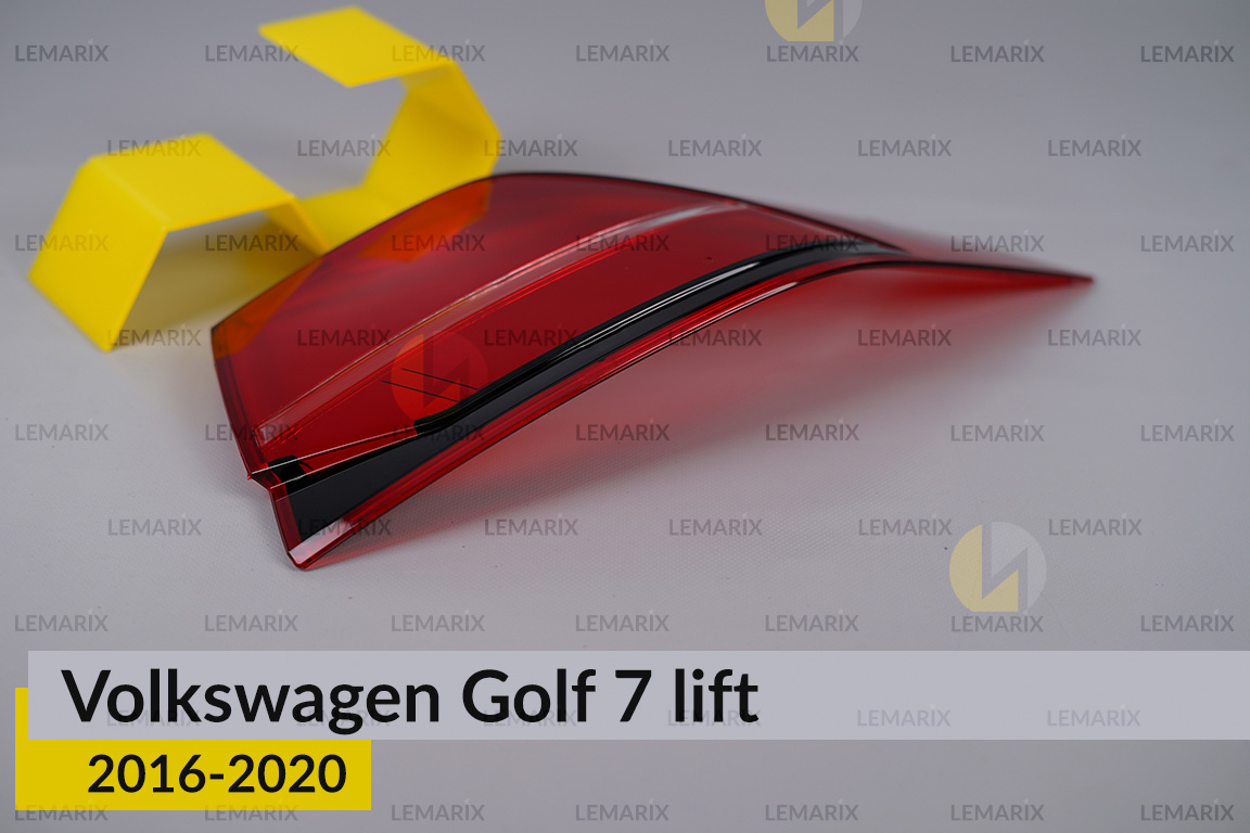 Скло заднього ліхтаря зовнішнє в крилі VW Volkswagen Golf 7 (2016-2020) рест праве