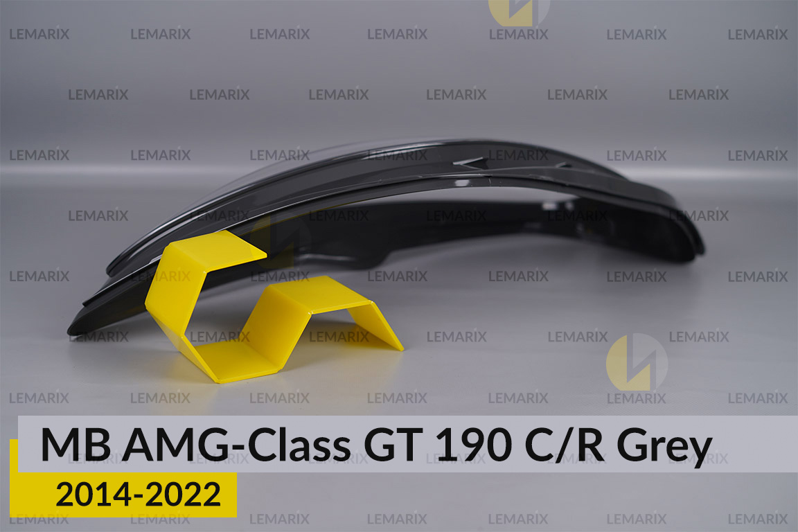 Скло фари Mercedes-Benz AMG-Class GT 190 C/R Grey (2014-2022) праве