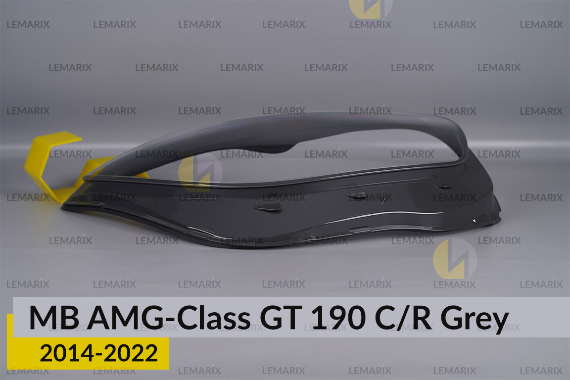 Скло фари Mercedes-Benz AMG-Class GT 190 C/R Grey (2014-2022) праве