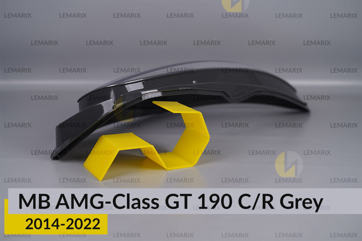 Скло фари Mercedes-Benz AMG-Class GT 190 C/R Grey (2014-2022) праве