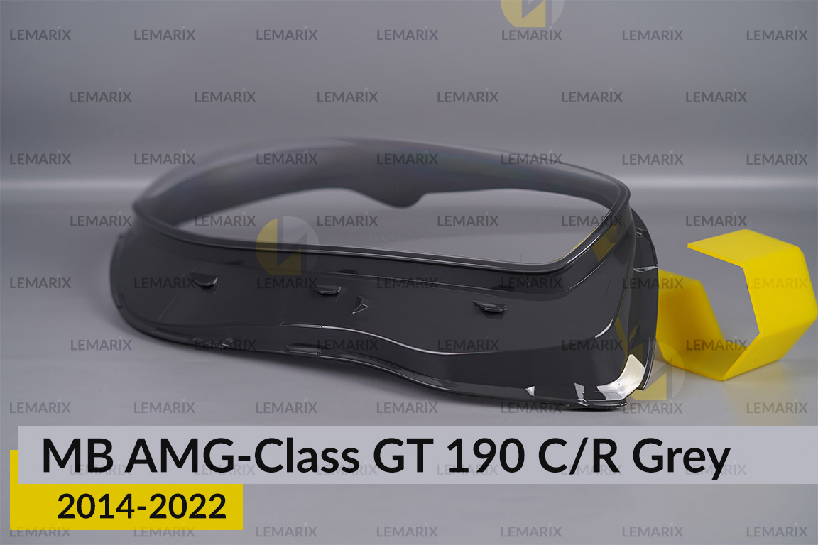 Скло фари Mercedes-Benz AMG-Class GT 190 C/R Grey (2014-2022) праве