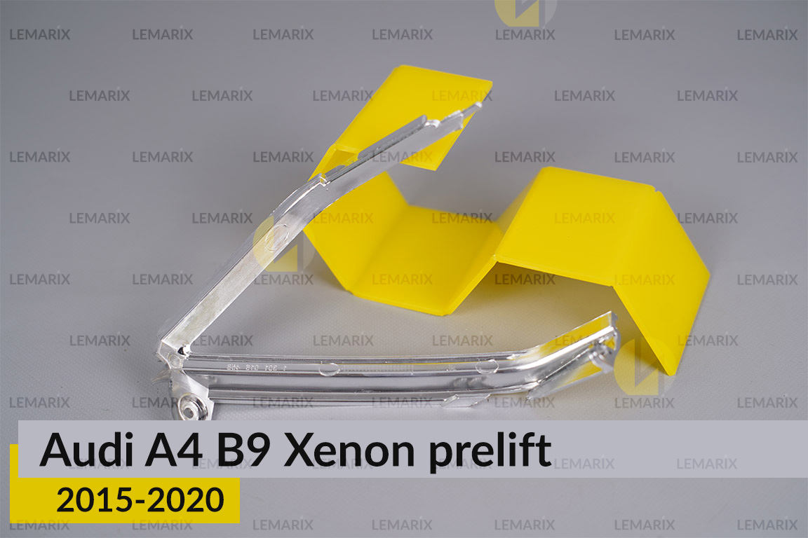 Хромована кутова маска Audi A4 B9 Xenon (2015-2020) дорест права