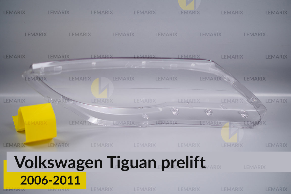 Скло фари VW Volkswagen Tiguan (2006-2011) дорест ліве