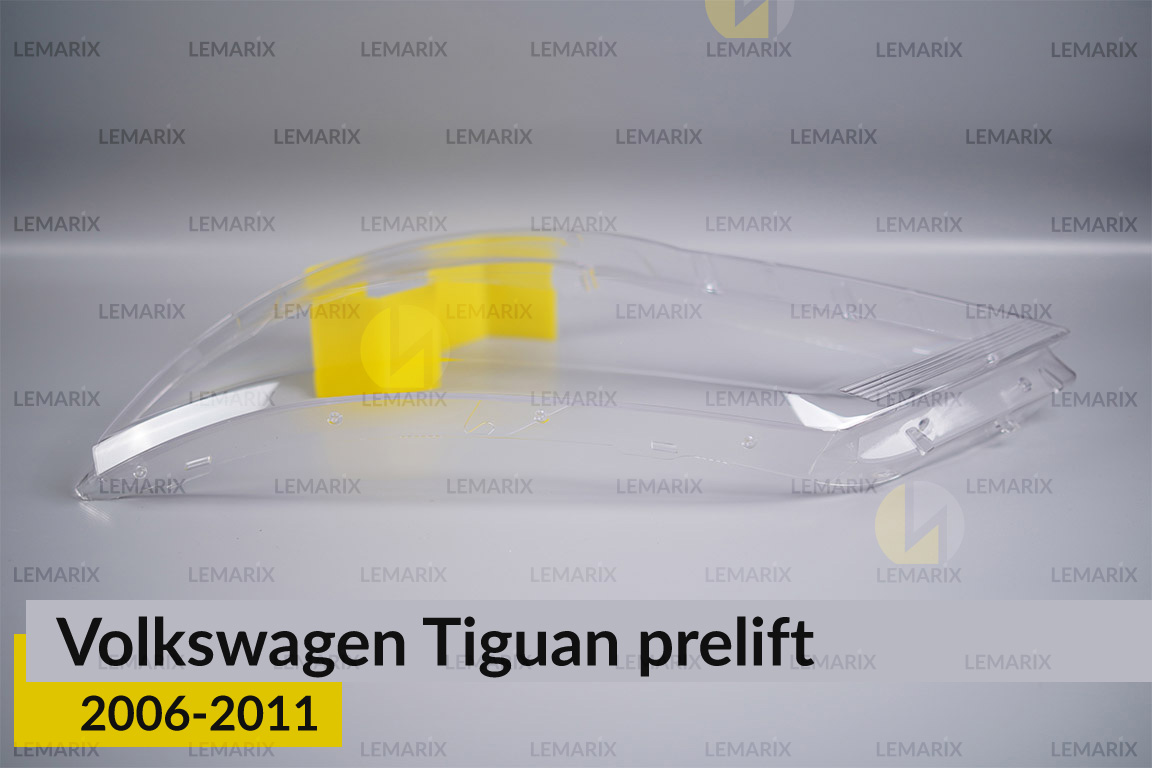 Скло фари VW Volkswagen Tiguan (2006-2011) дорест ліве