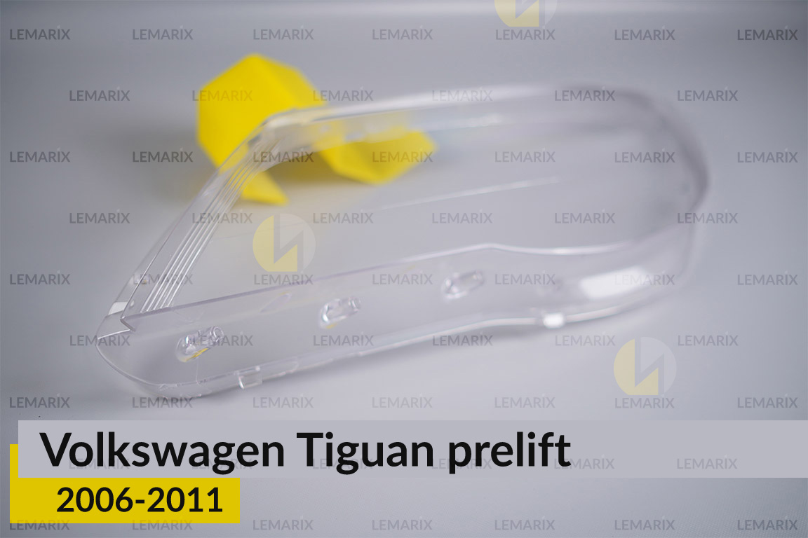 Скло фари VW Volkswagen Tiguan (2006-2011) дорест ліве