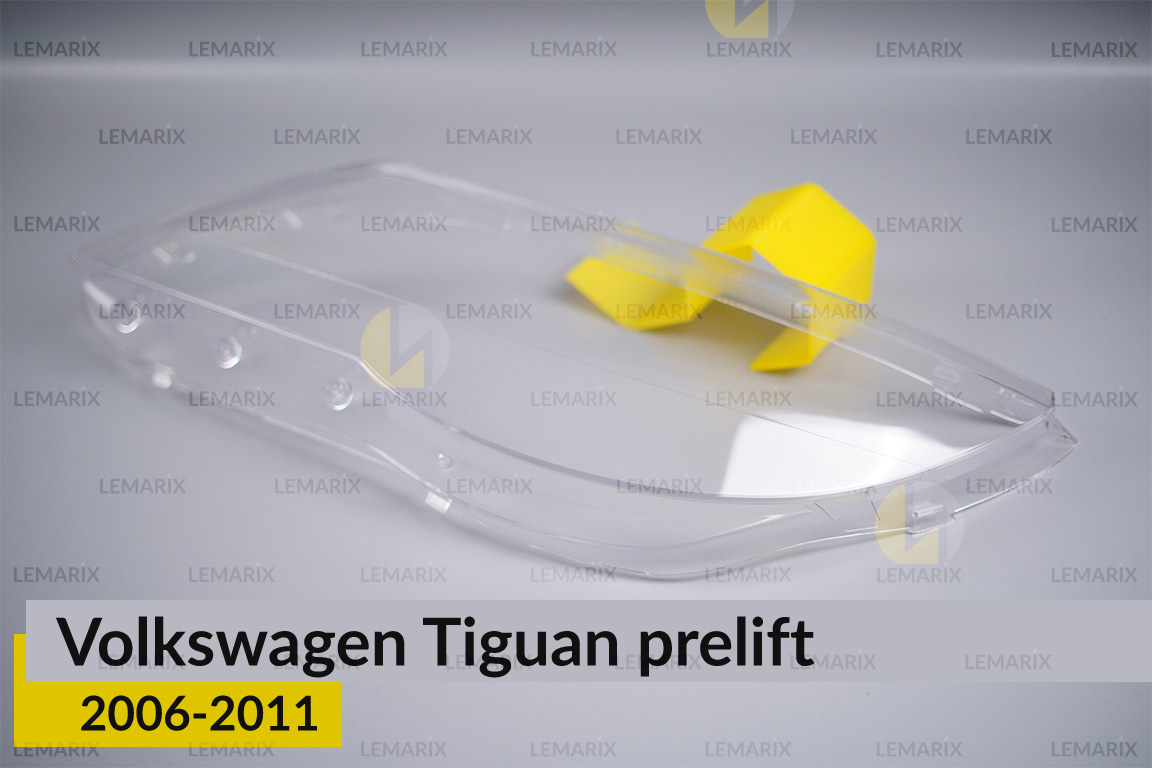 Скло фари VW Volkswagen Tiguan (2006-2011) дорест ліве