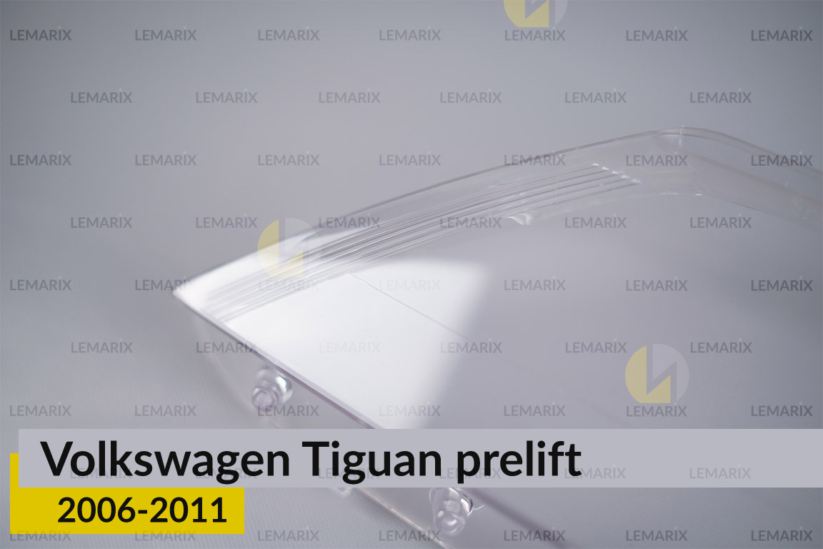 Скло фари VW Volkswagen Tiguan (2006-2011) дорест ліве