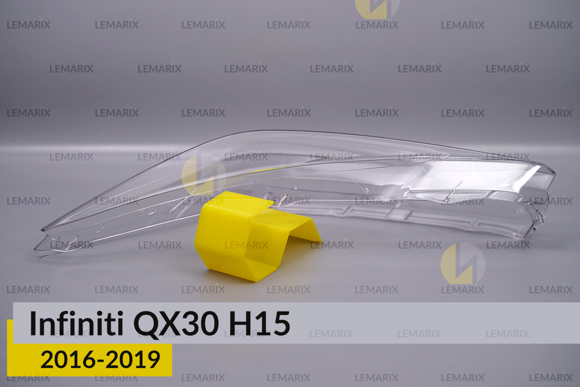 Скло фари Infiniti QX30 H15 (2016-2019) ліве