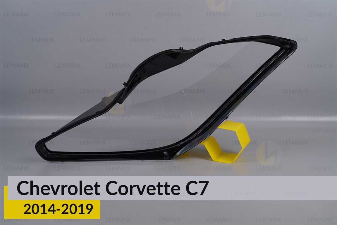 Скло фари Chevrolet Corvette C7 (2014-2019) праве