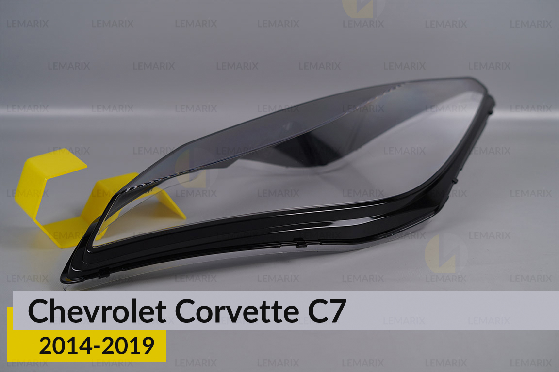 Скло фари Chevrolet Corvette C7 (2014-2019) праве