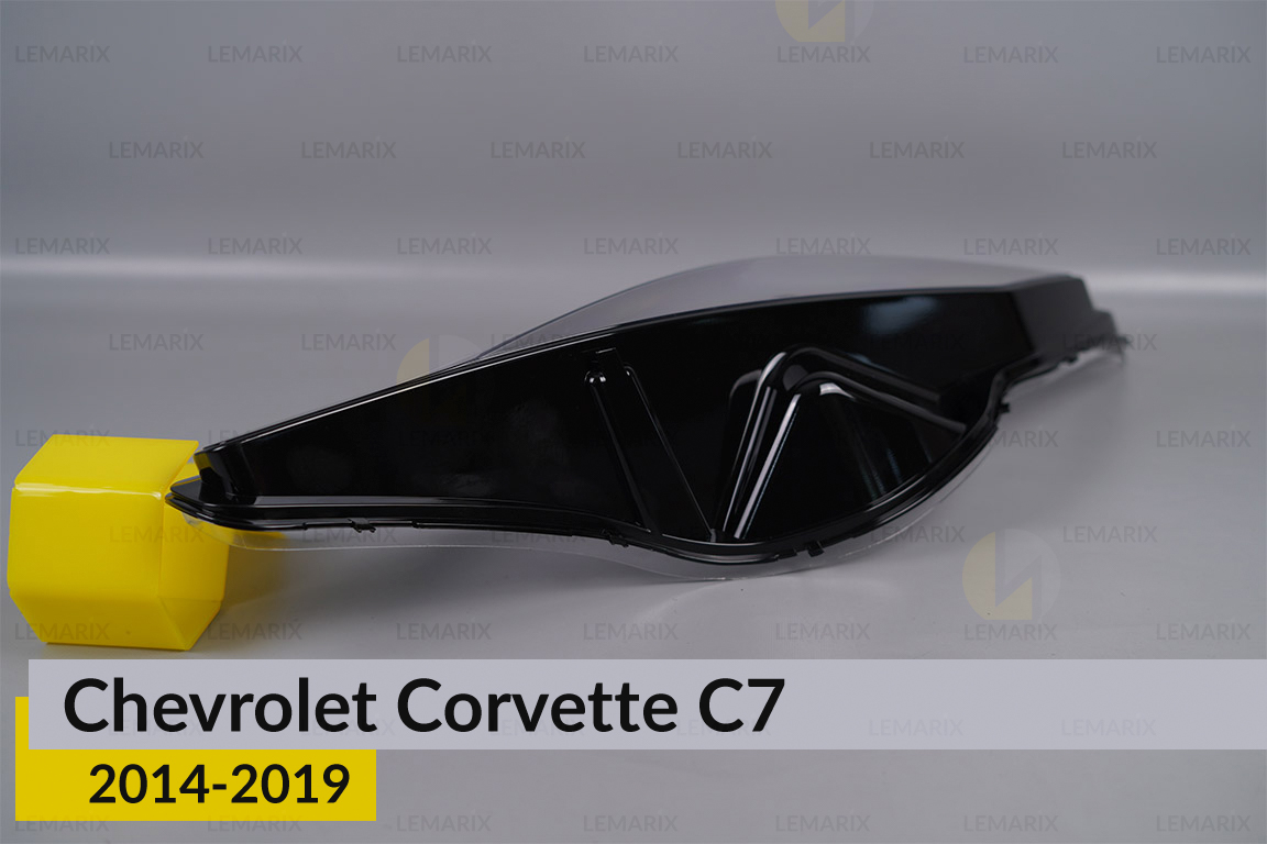 Скло фари Chevrolet Corvette C7 (2014-2019) праве