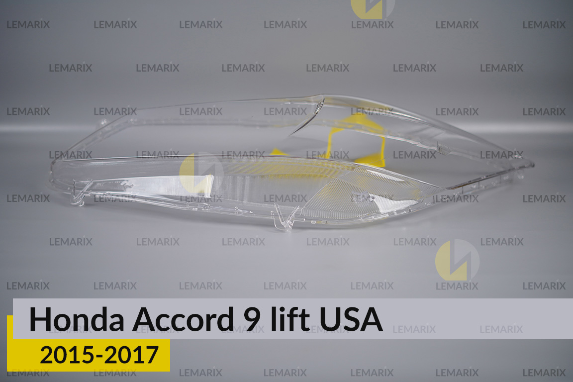 Скло фари Honda Accord 9 USA (2015-2017) рест ліве