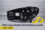 Корпус фари Mercedes-Benz C-Class W206 LED Multibeam (2021-2026) дорест лівий