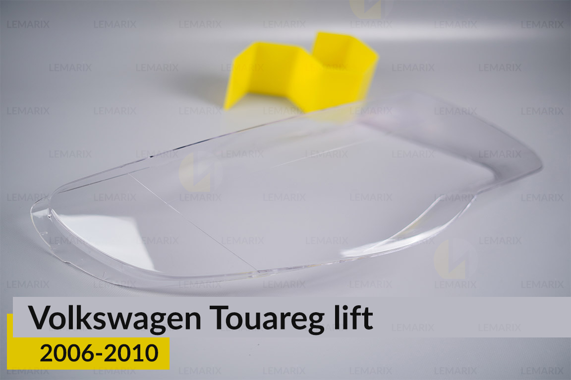 Скло фари VW Volkswagen Touareg (2006-2010) рест праве