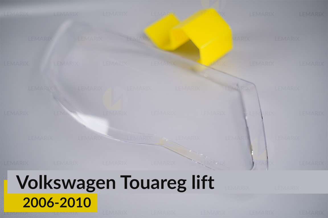 Скло фари VW Volkswagen Touareg (2006-2010) рест праве