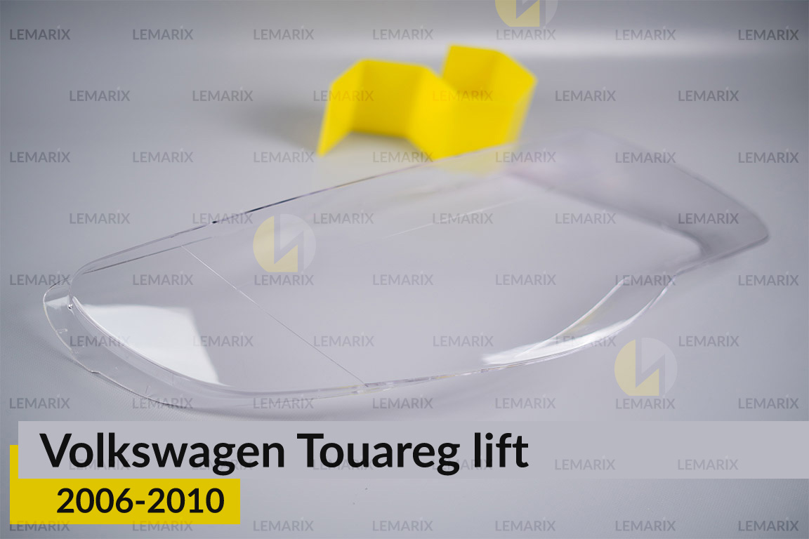 Скло фари VW Volkswagen Touareg (2006-2010) рест праве
