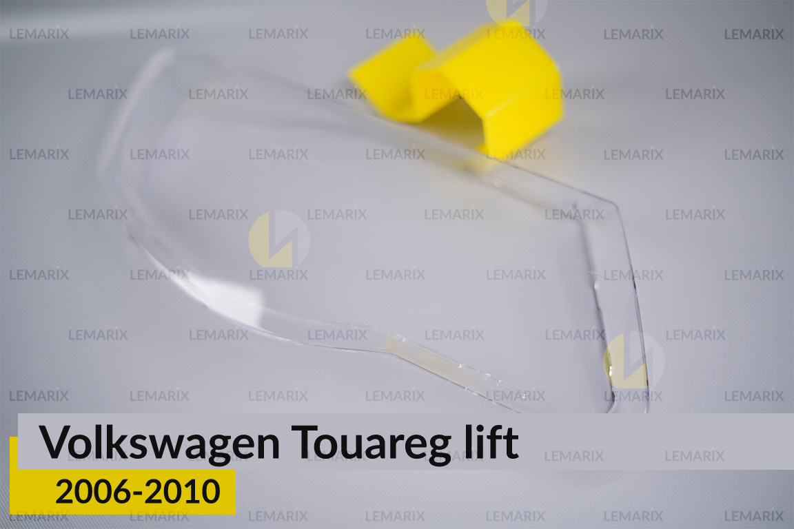 Скло фари VW Volkswagen Touareg (2006-2010) рест праве