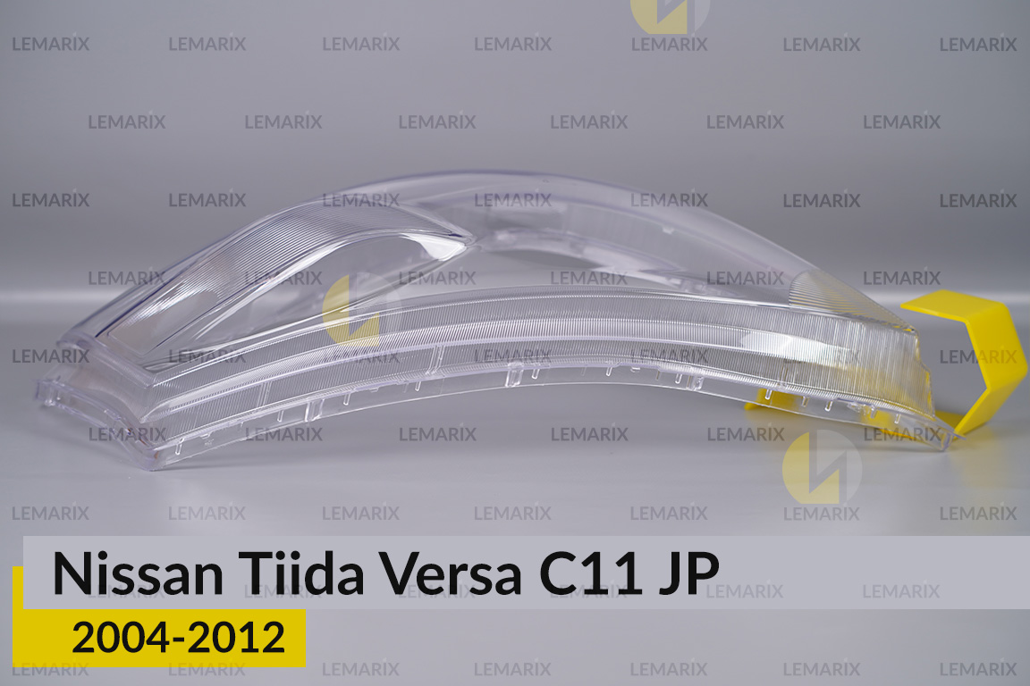 Скло фари Nissan Tiida Versa C11 Japan (2004-2012) ліве