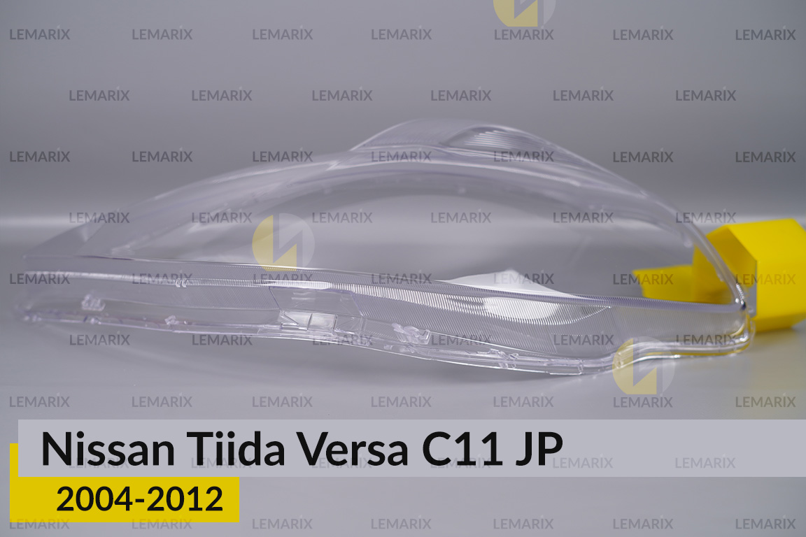 Скло фари Nissan Tiida Versa C11 Japan (2004-2012) ліве