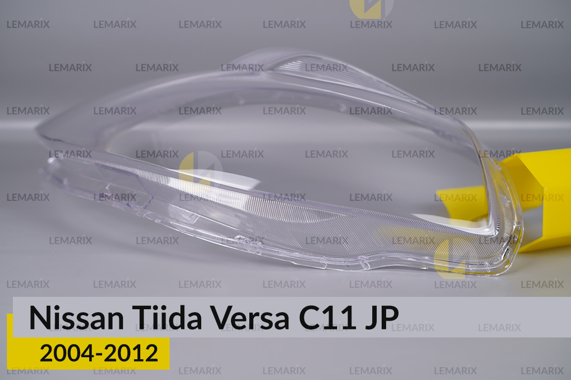 Скло фари Nissan Tiida Versa C11 Japan (2004-2012) ліве