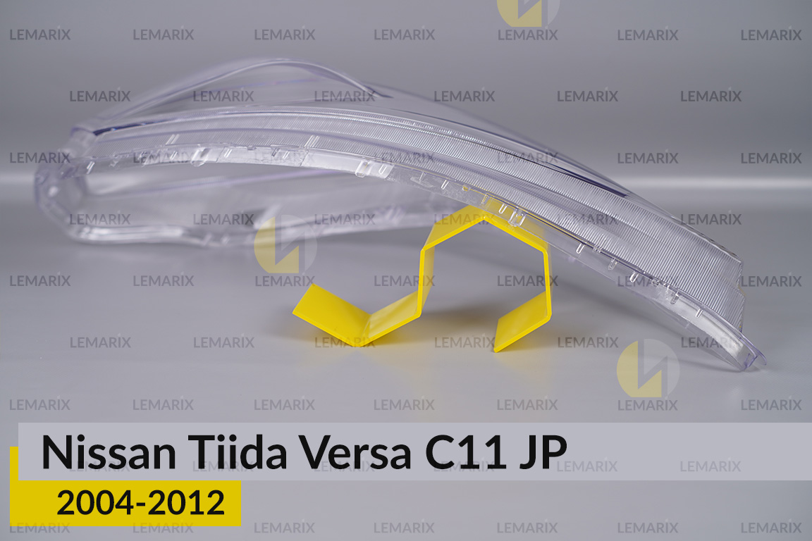 Скло фари Nissan Tiida Versa C11 Japan (2004-2012) ліве