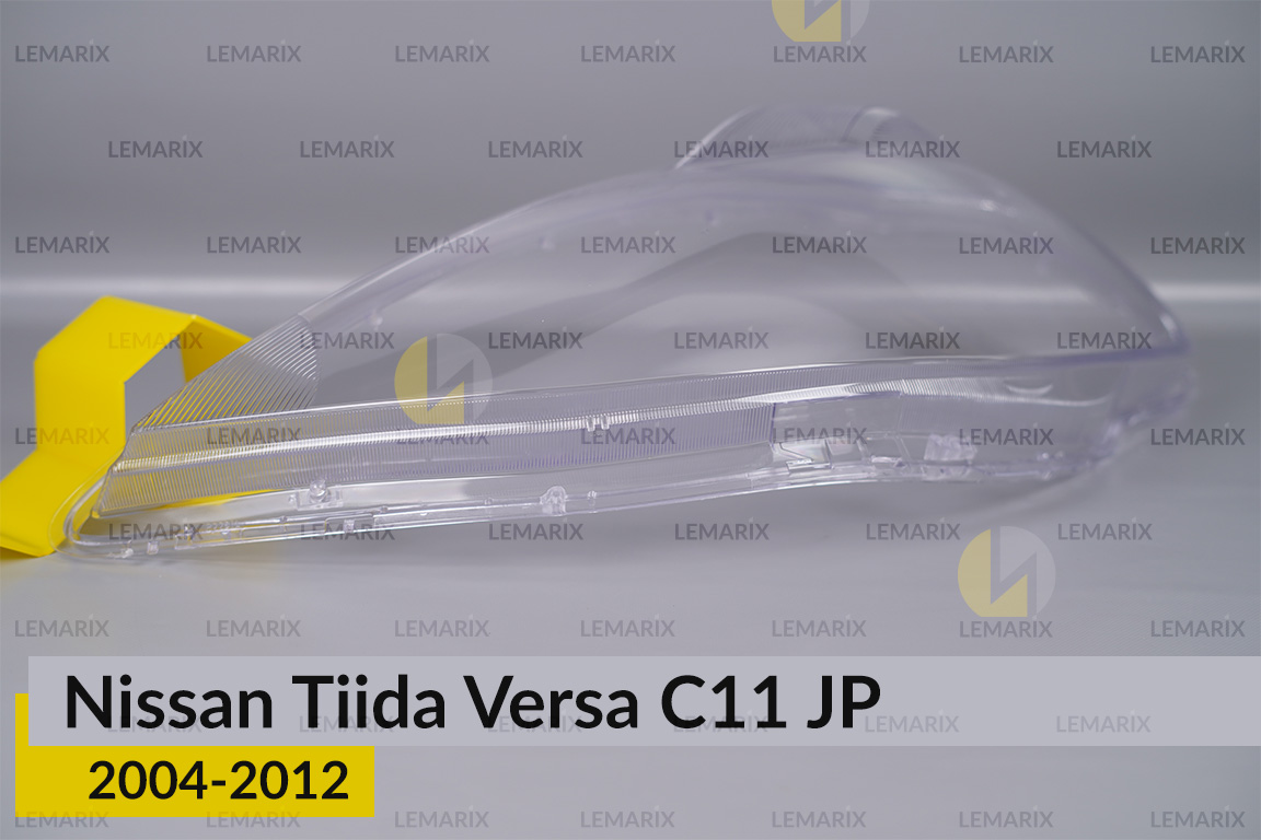 Скло фари Nissan Tiida Versa C11 Japan (2004-2012) ліве