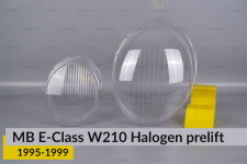 Стекло фары Mercedes-Benz E-Class W210 Halogen (1995-1999) дорест левое