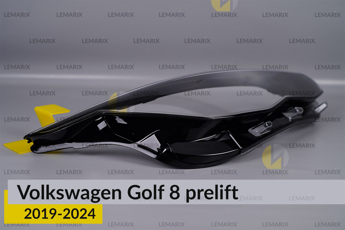 Скло фари VW Volkswagen Golf 8 (2019-2024) дорест праве