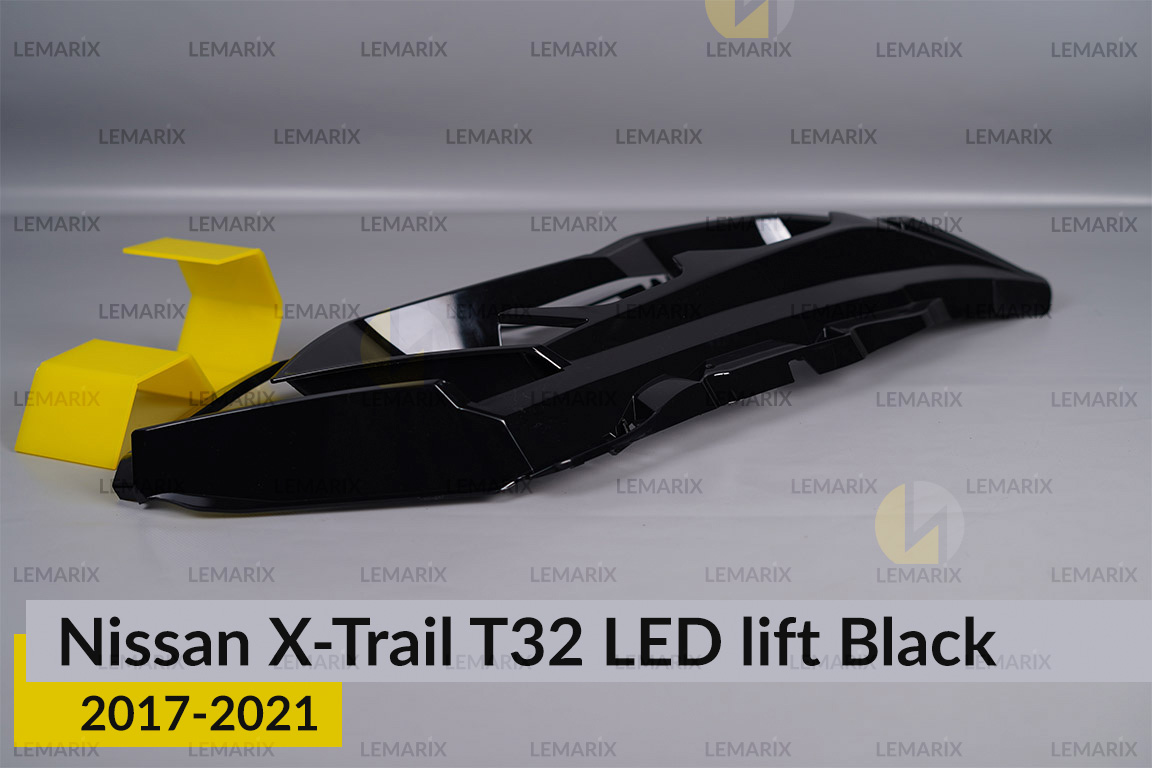 Декоративна маска зовнішня Nissan X-Trail T32 LED Black (2017-2021) рест права