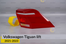 Стекло заднего фонаря внешнее в крыле VW Volkswagen Tiguan (2021-2023) рест правое