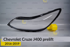 Скло фари Chevrolet Cruze J400 (2016-2019) дорест ліве