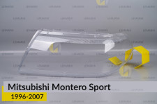 Скло фари Mitsubishi Montero Sport (1996-2007) ліве